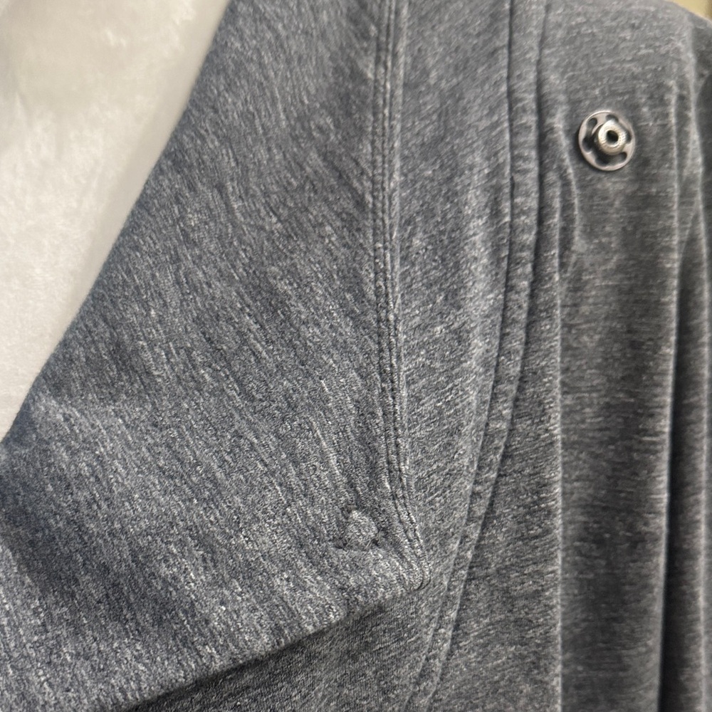 Lululemon Gray Open Front Draped Cardigan no size tags fits a small like new - Picture 2 of 7